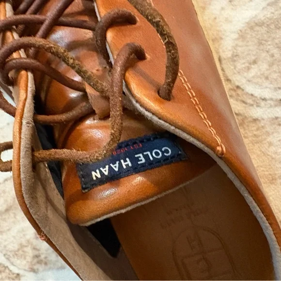 Cole Haan Men's Size 8 Brown Leather Sneakers C22687 - Picture 4 of 5